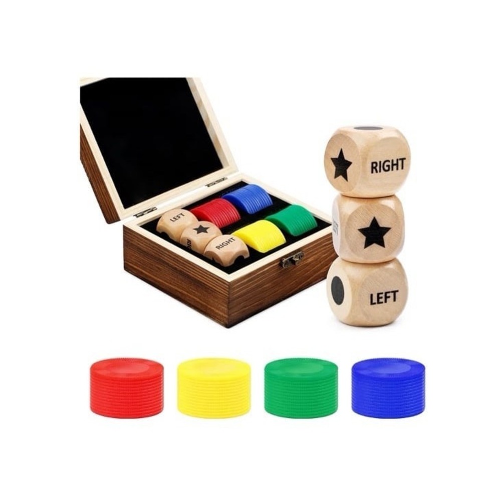 NEW fun left right center roll dice family & friends game. See pics for details